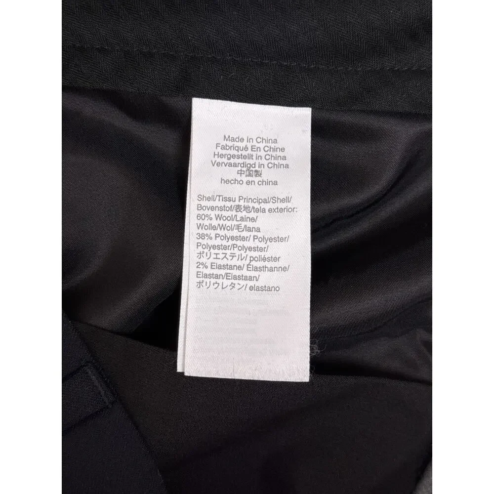 J Crew Ludlow Pants 38 x 30 Mens Black Four Season Wool Trouser